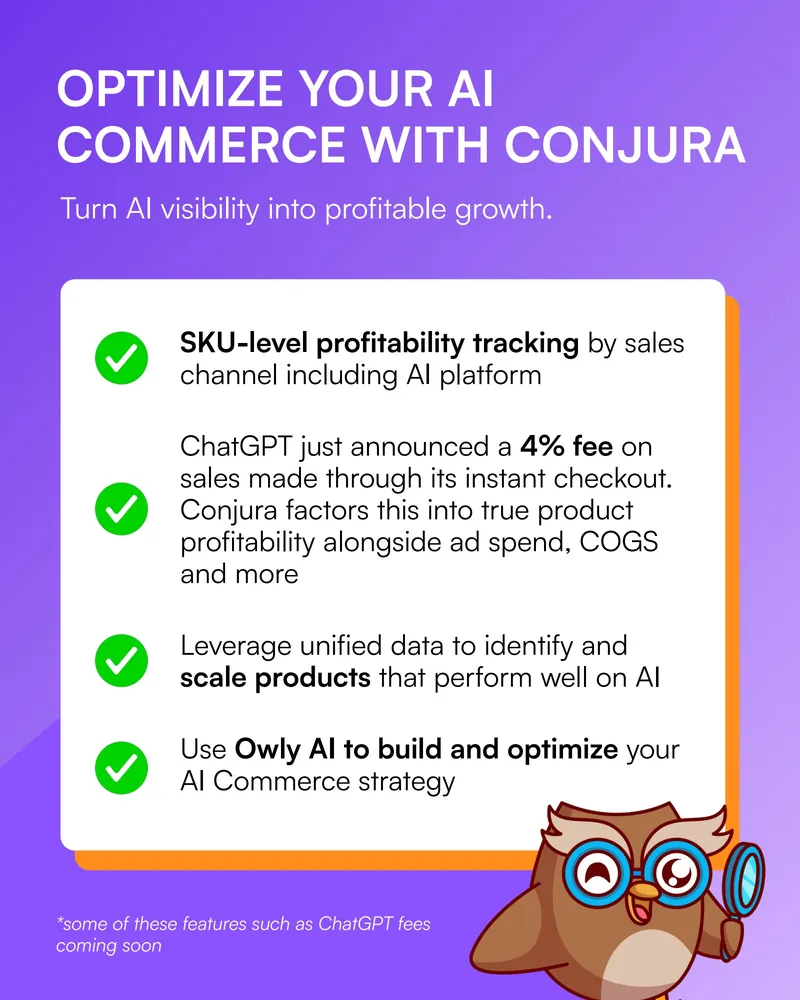 Optimise your AI commerce with Conjura