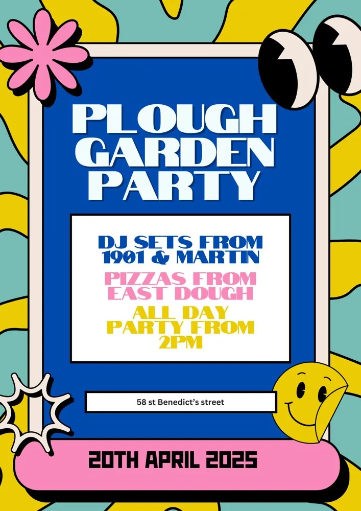 Plough Garden Party poster