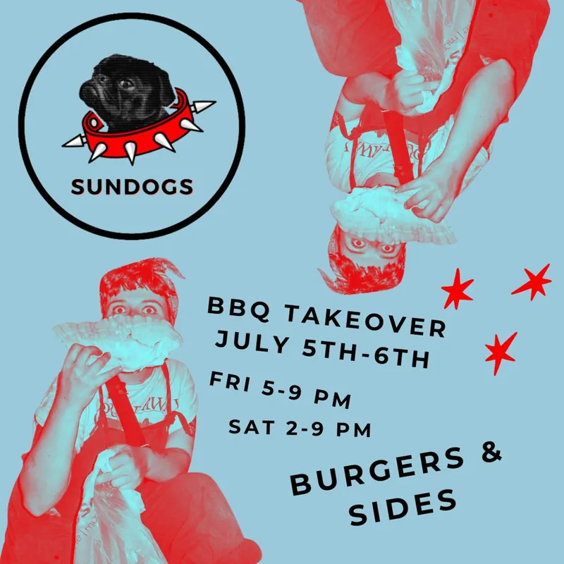 Sundogs BBQ takeover poster